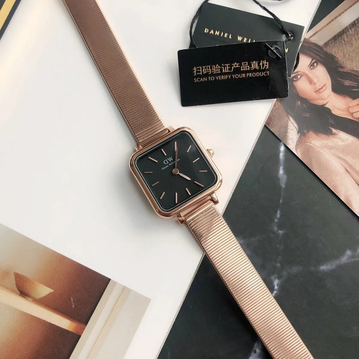 Other Daniel Wellington Model 3 Rose Gold Black Watch Black - 1