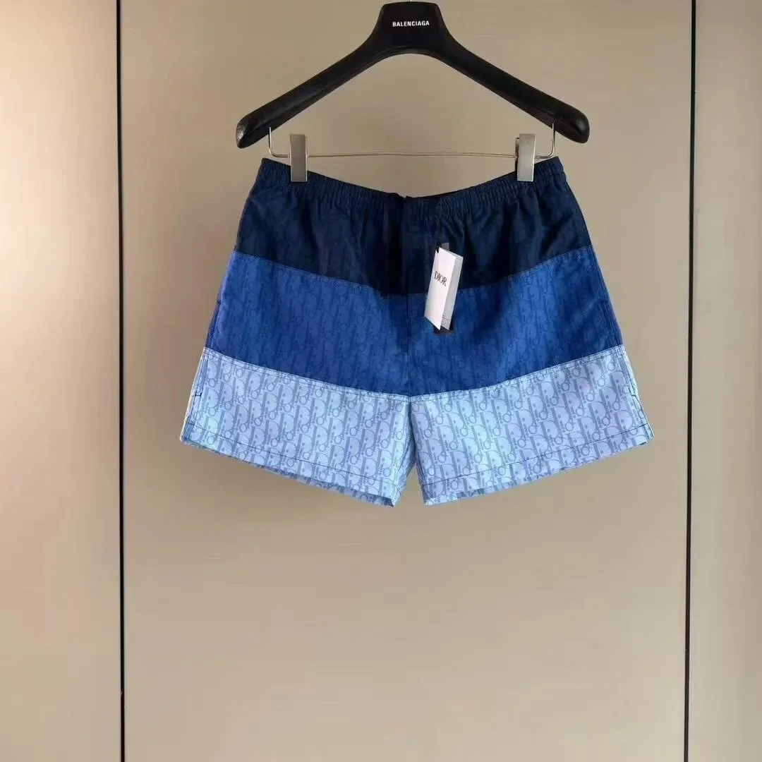 Dior Dior Oblique Blue Gradient Shorts Blue