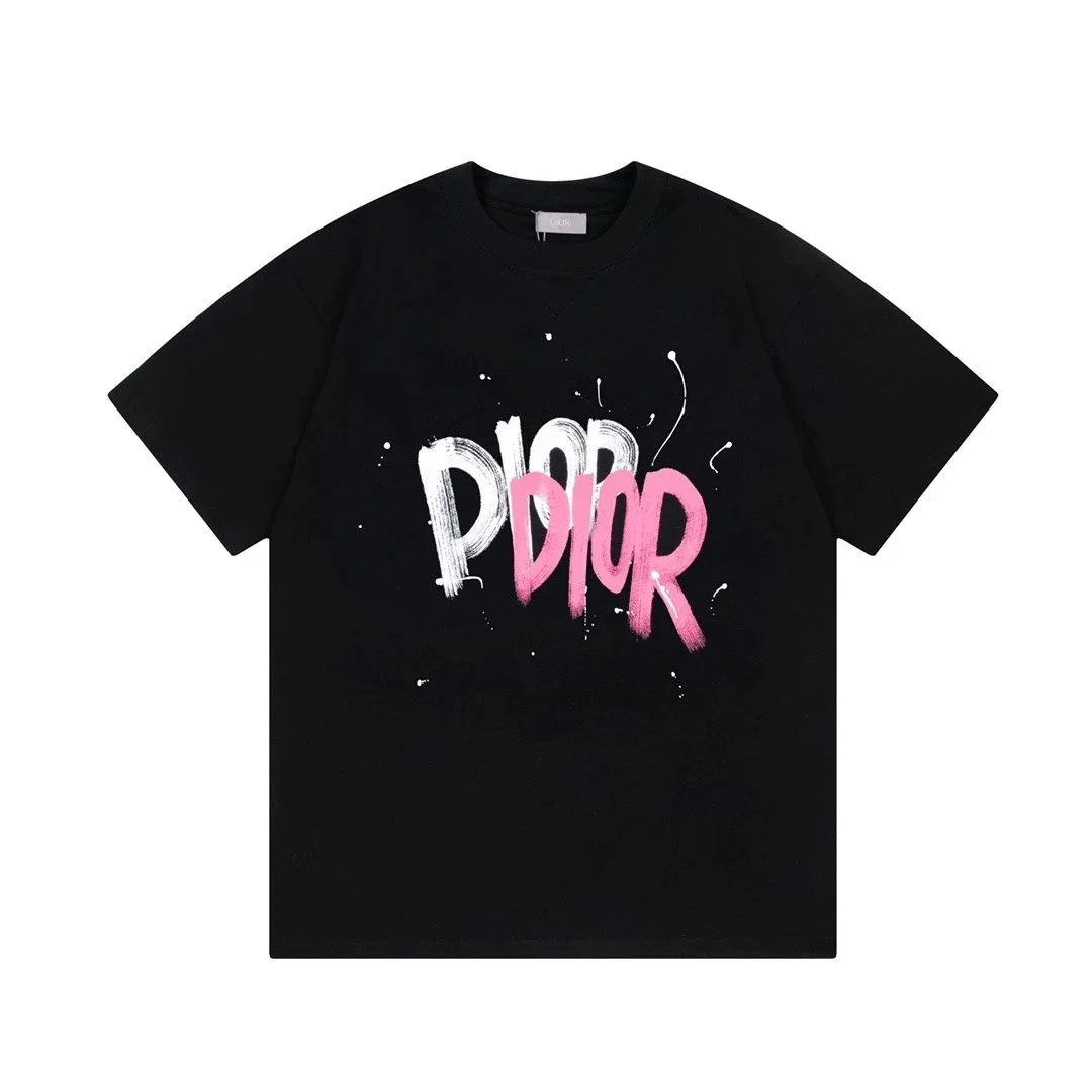 Dior Dior Pictorial Print T-Shirt Black/Pink Black - 1