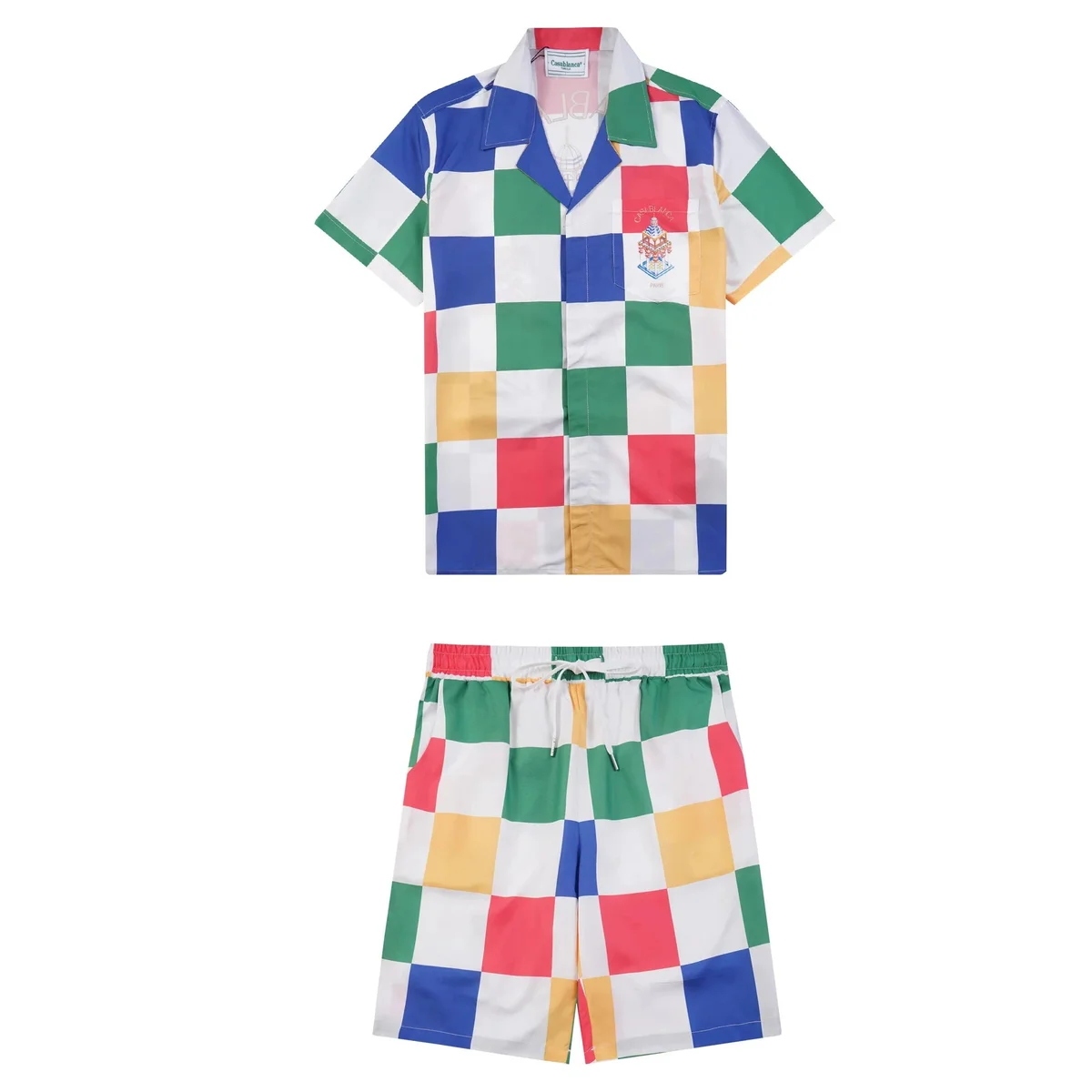 Comme des Garçons Comme des Garçons Multicolor Checkered Co-ord Set Multicolor