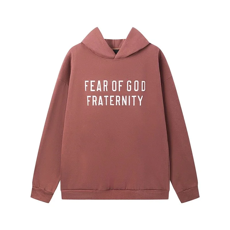 Fear of God Fear of God Essentials B-2酒红色连帽卫衣 Red - 1
