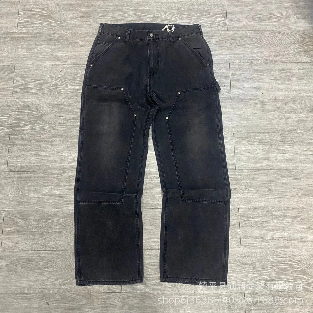 Other Black Utility Work Trousers Black - 1