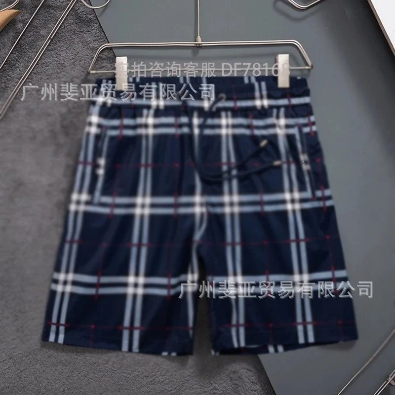 Other T48 Blue Plaid Shorts Casual Blue - 1