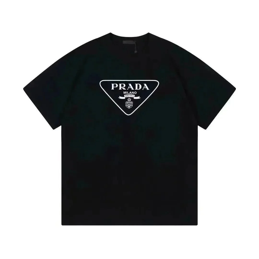 Prada Prada Triangle Logo Black/White T-Shirt Black