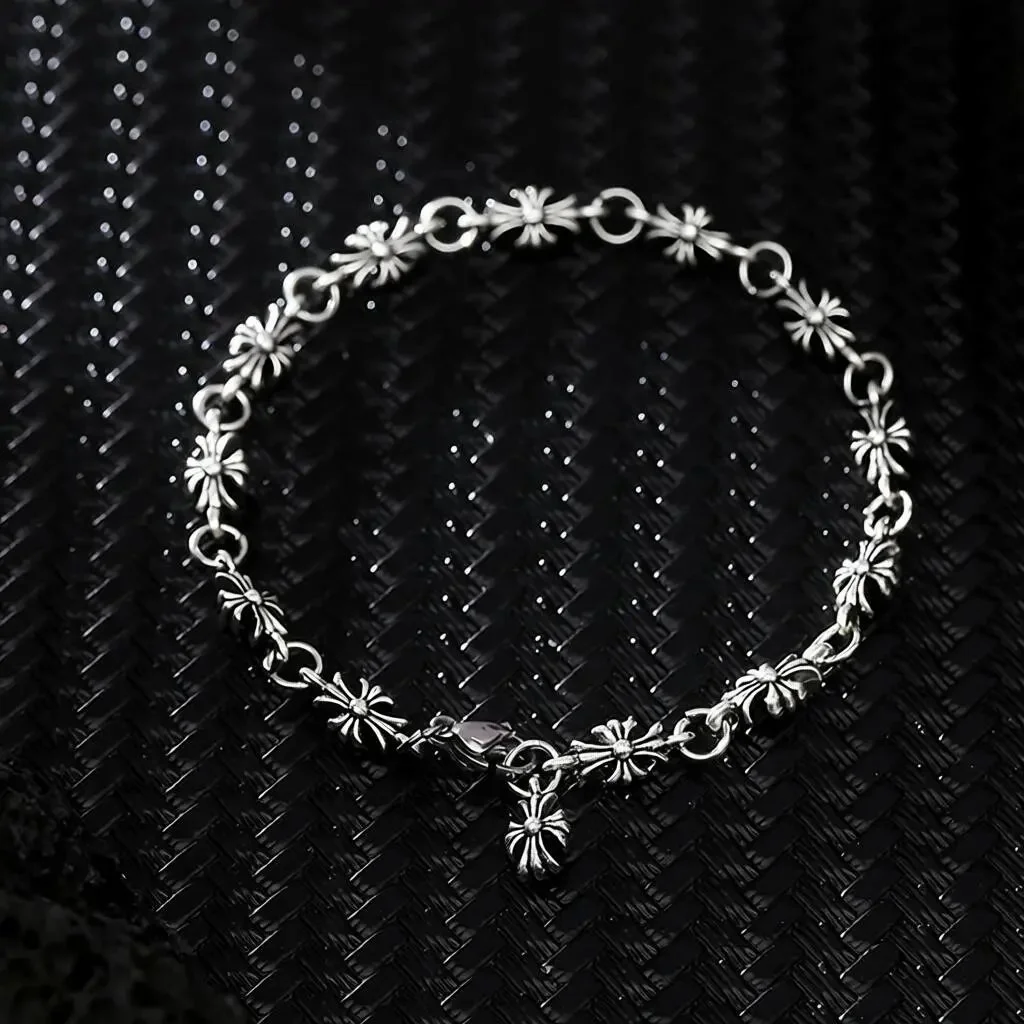 Chrome Hearts Chrome Hearts CH Cross KLX Long Cross Bracelet Silver Jewelry Silver - 1
