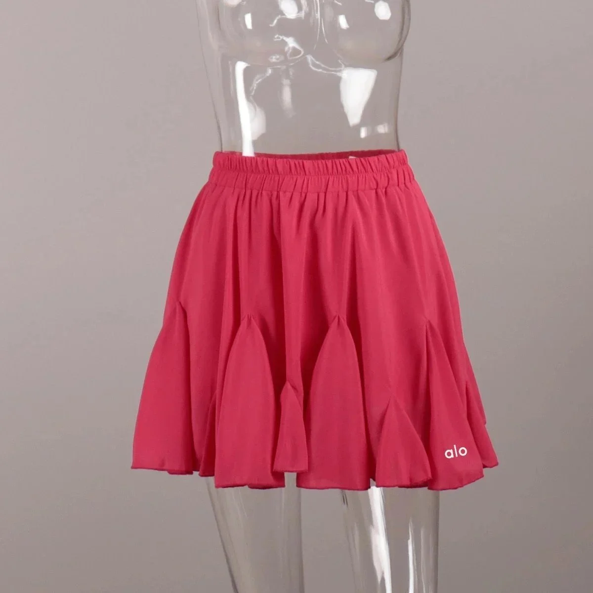 Alo Yoga Alo Skirt Pink Solid Tennis Club Skirt Pink - 1