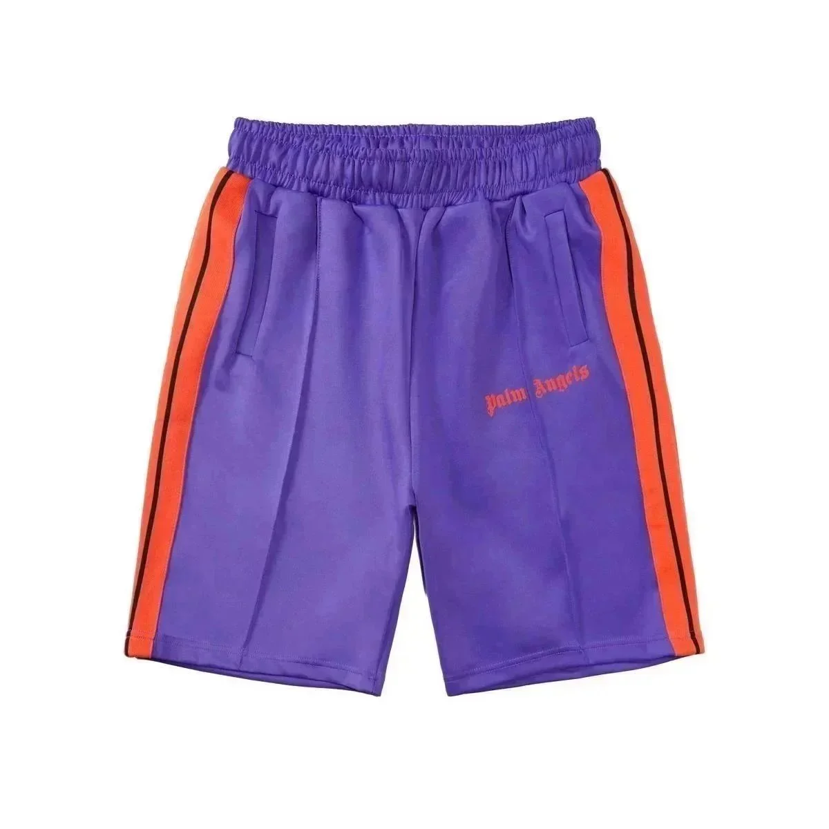 Palm Angels Palm Angels Track Purple Orange Shorts Purple - 1