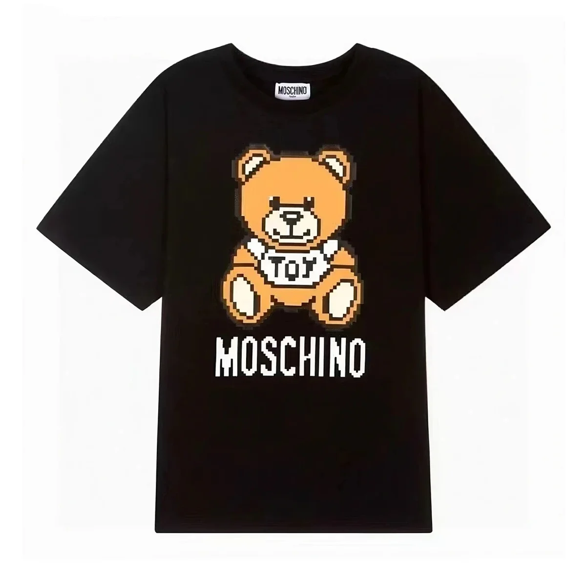 Moschino Moschino Toy Boy Pixel Bear Black T-Shirt Black - 1