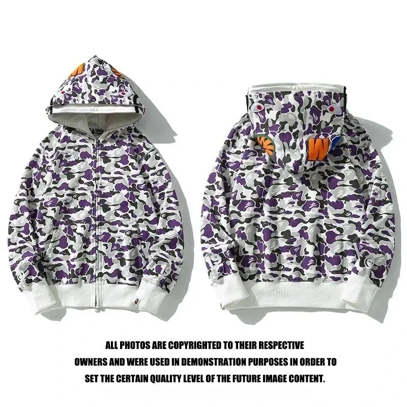 A Bathing Ape A Bathing Ape BAPE STA ABC Camo Hoodie Purple - 1