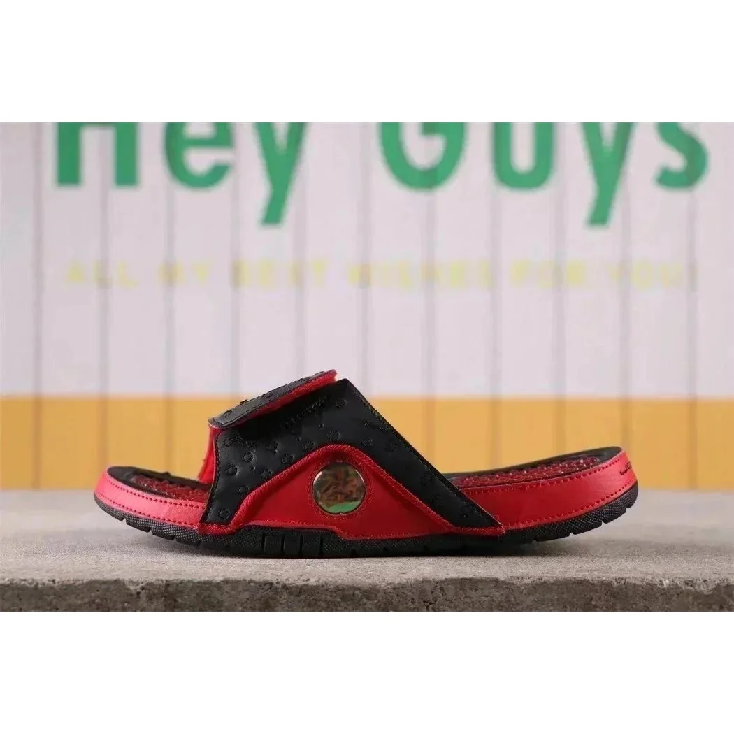 Nike Nike Air Jordan 13 'Black/Red' Slides Red - 1