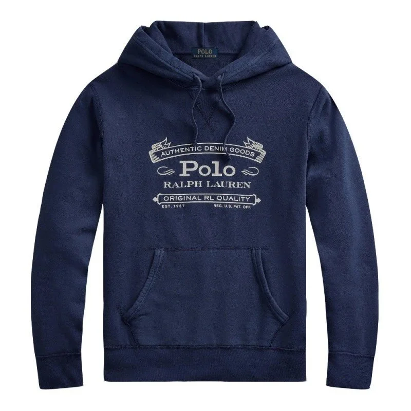 Polo Ralph Lauren Polo Ralph Lauren Navy Authentic Denim Goods Hoodie Navy - 1