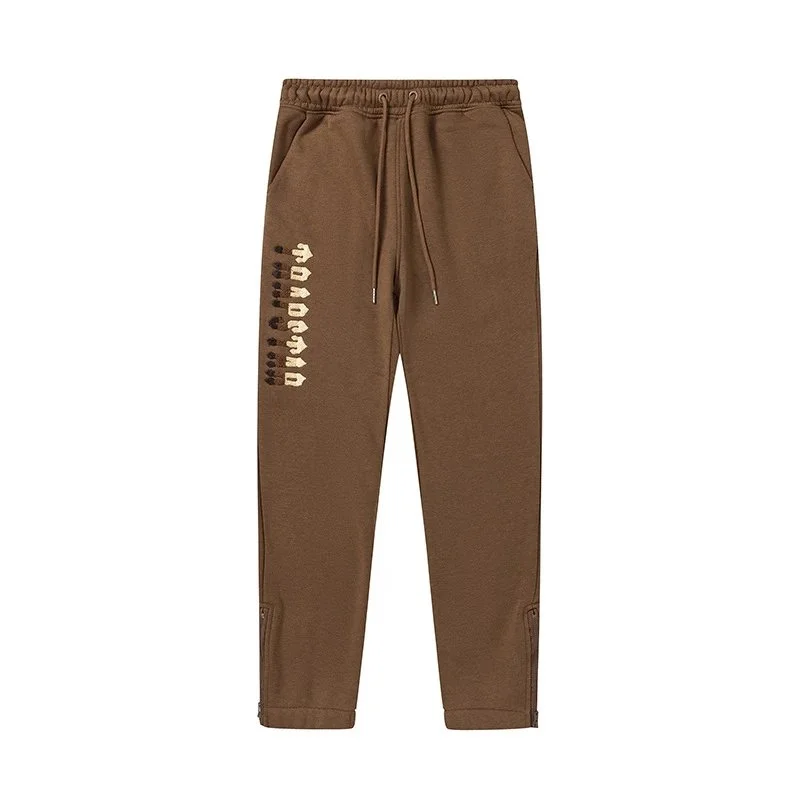 Other Brown Jogger Sweatpants with Vertical Text Print Brown - 1