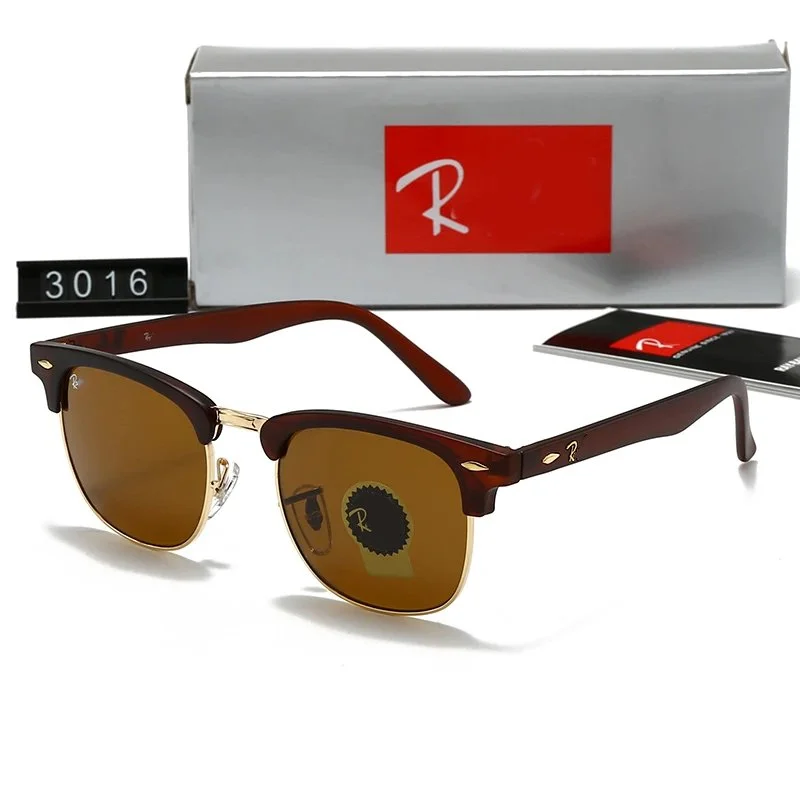 Ray-Ban Ray-Ban Clubmaster Brown Polarized Sunglasses Brown - 1