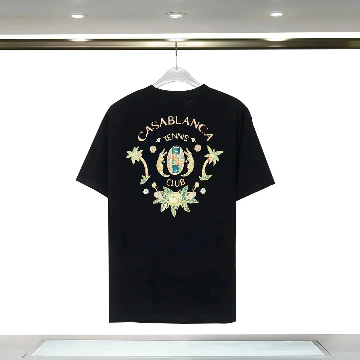 Casablanca Casablanca Tennis Club Black T-Shirt Black - 1