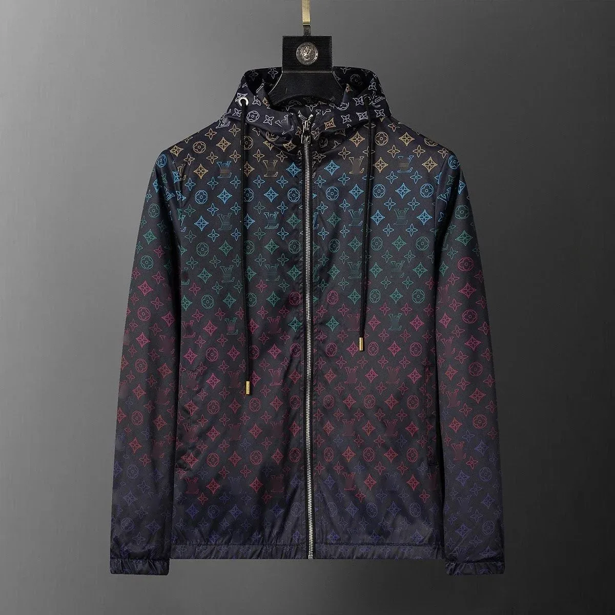 Louis Vuitton Louis Vuitton Monogram Gradient Black Hooded Jacket Black