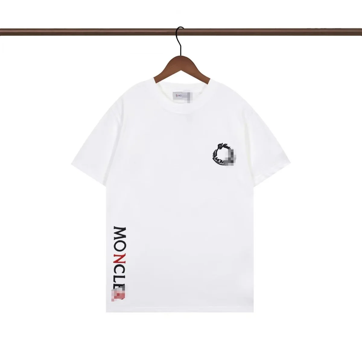 Moncler Moncler Logo Side Print White T-Shirt White