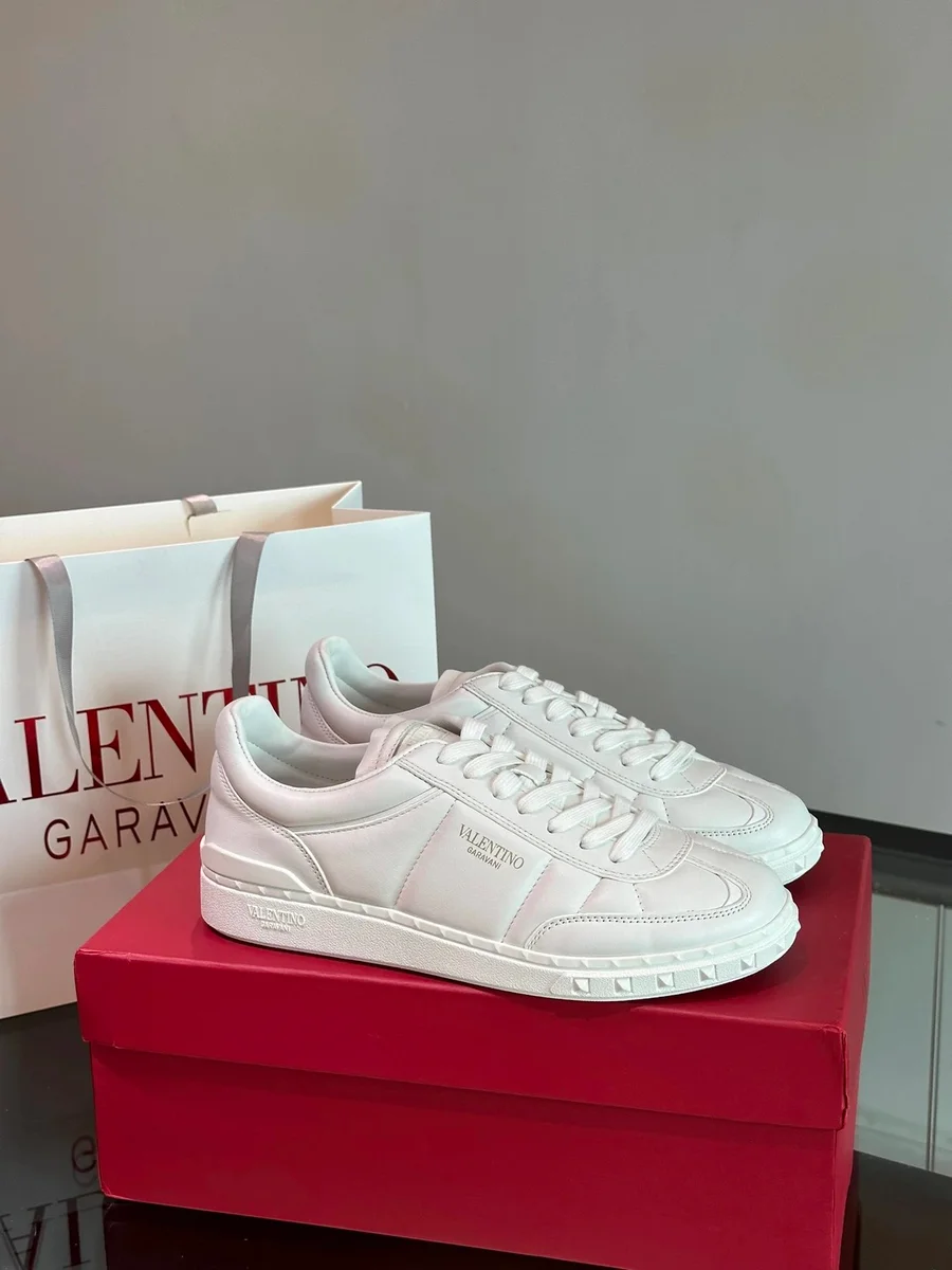 Valentino Valentino Born in Roma All White Sneakers White
