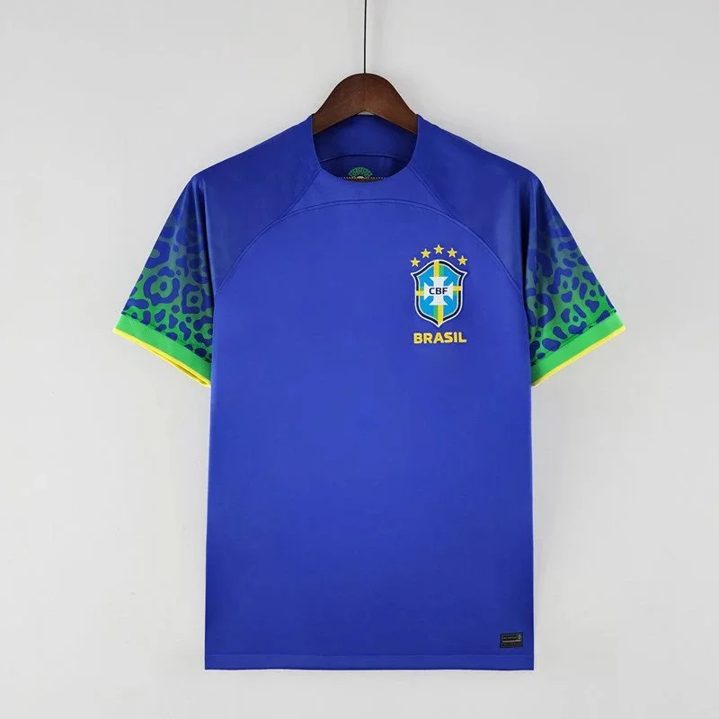 Other Brazil 2022 Away Jersey Football Shirt Blue - 1