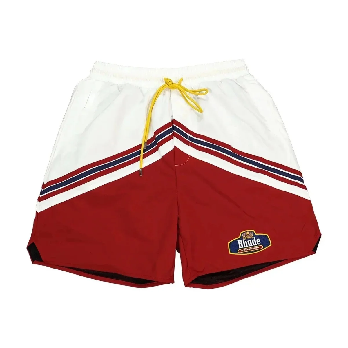 Rhude Rhude Racing Red & White Shorts Red - 1