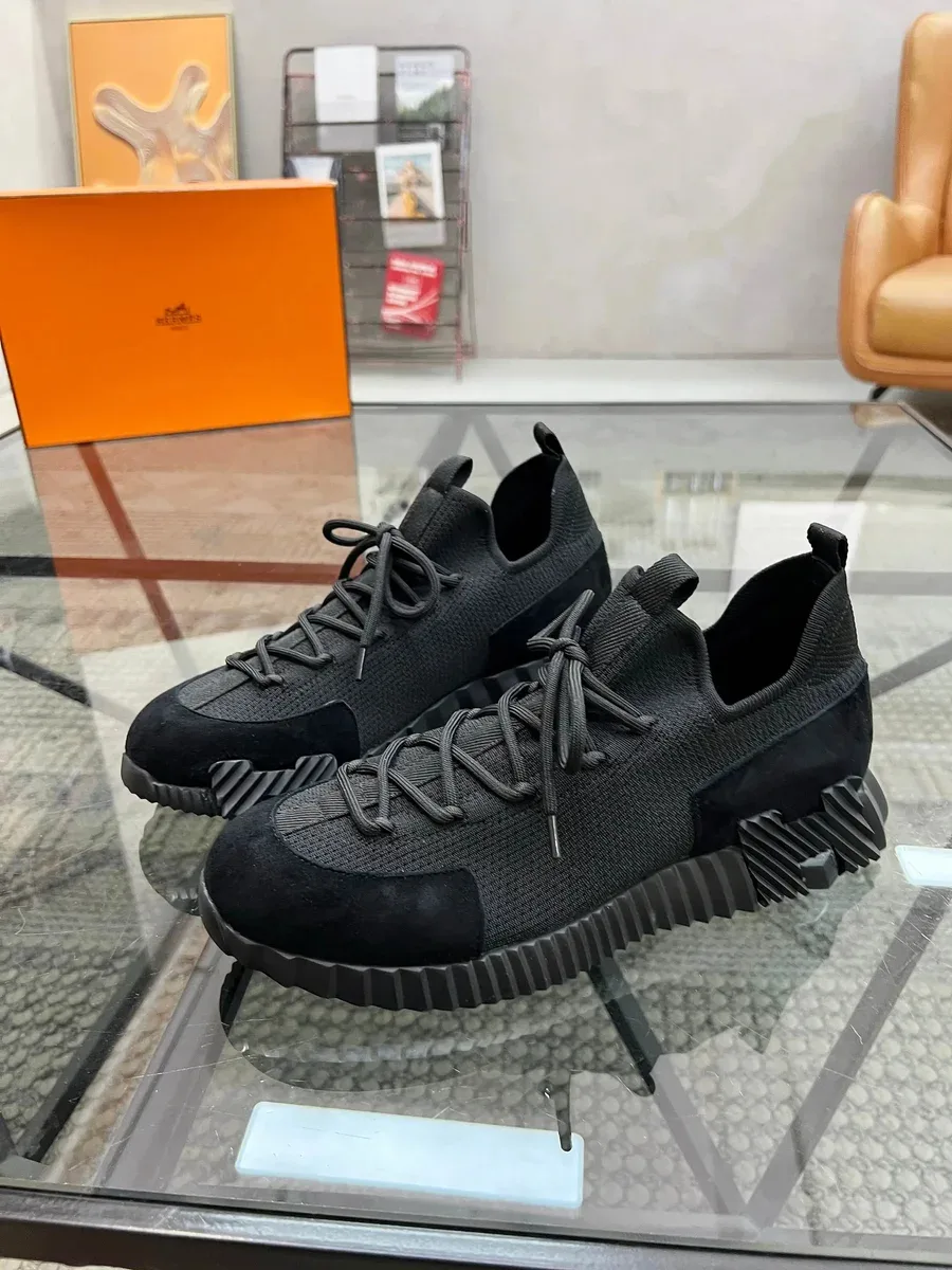 Hermès Hermès Tabi Sneakers Black Leather & Suede Black