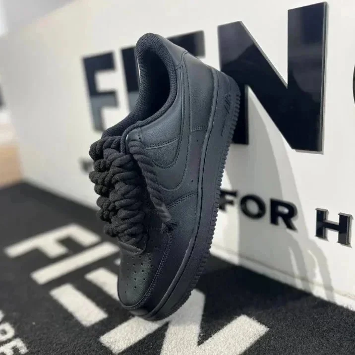 Nike Nike Air Force 1 Triple Black Sneakers Black - 1
