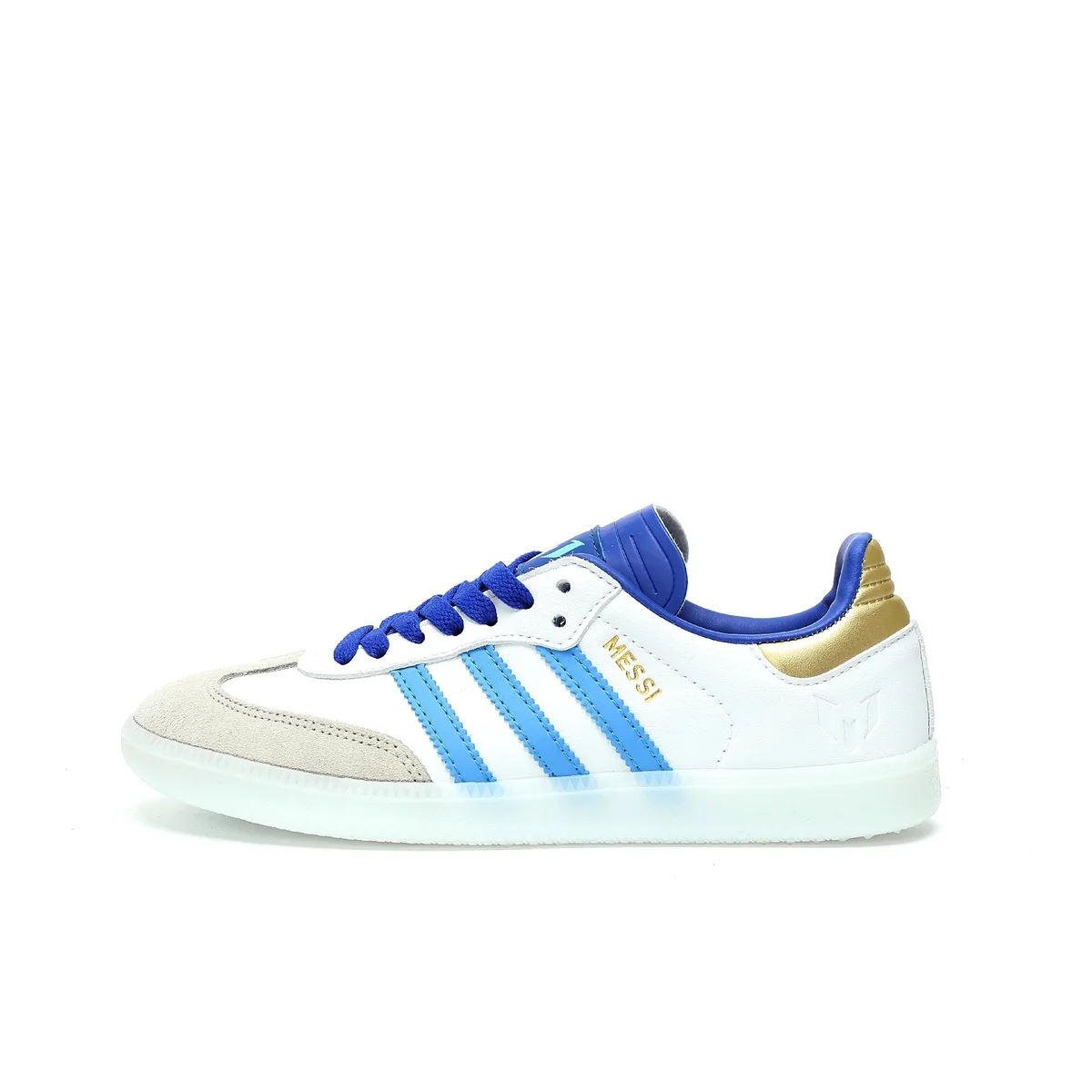 Adidas Adidas Messi Samba White Blue Gold Sneakers White - 1