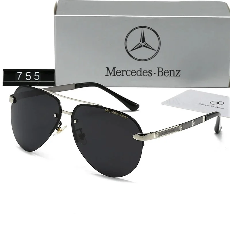 Mercedes-Benz Mercedes-Benz 755-C Aviator Sunglasses Black - 1