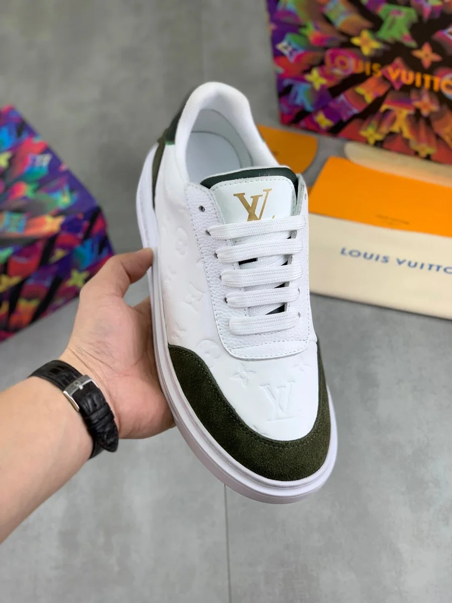 Louis Vuitton LV Trainer White/Green Sneakers