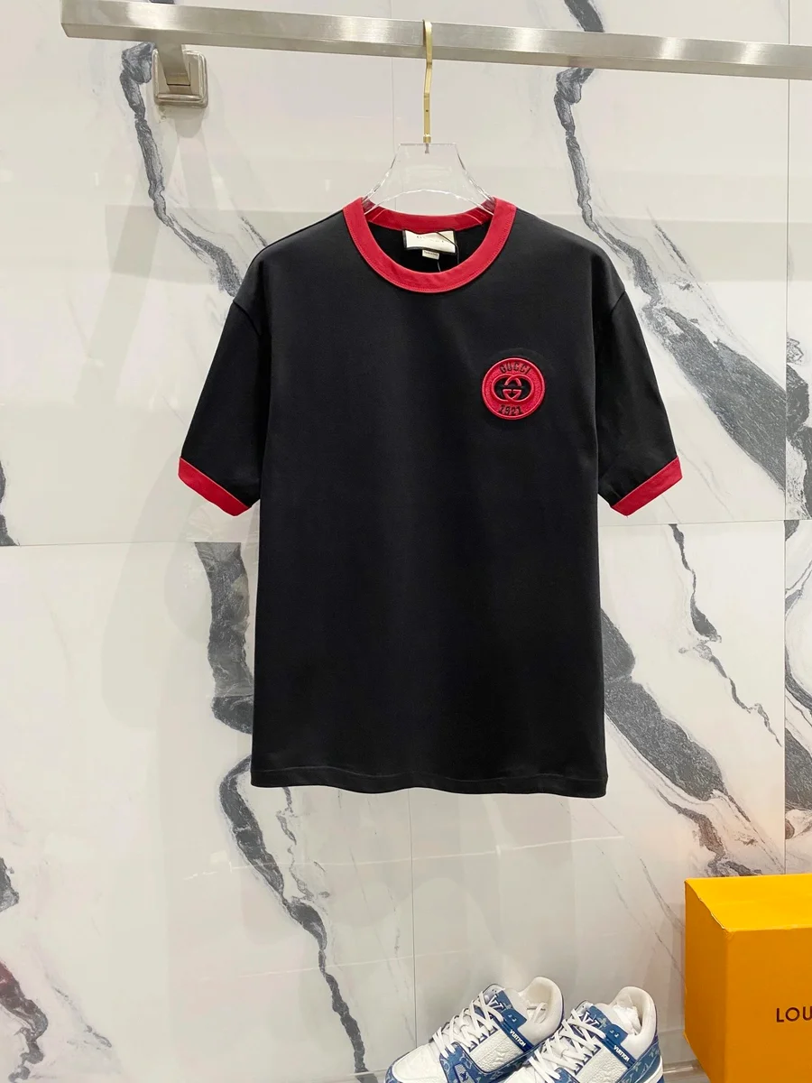 Gucci Gucci Interlocking G Black/Red T-Shirt Black