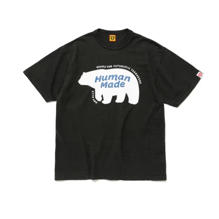 Other Human Made Bear Graphic T-Shirt 3833 Black Black - 1