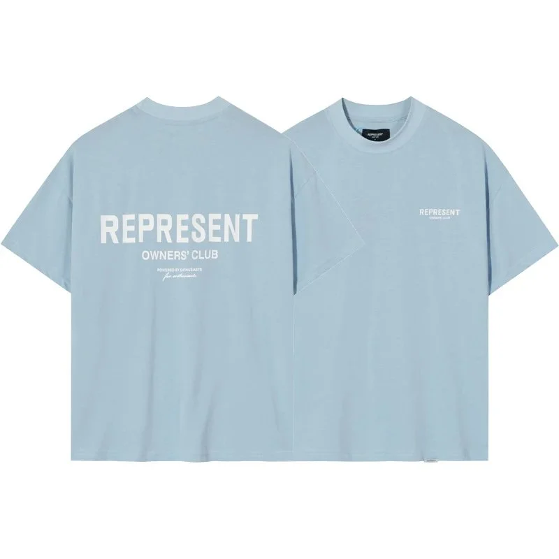 Represent Represent Owners Club Classic Light Blue T-Shirt Blue - 1