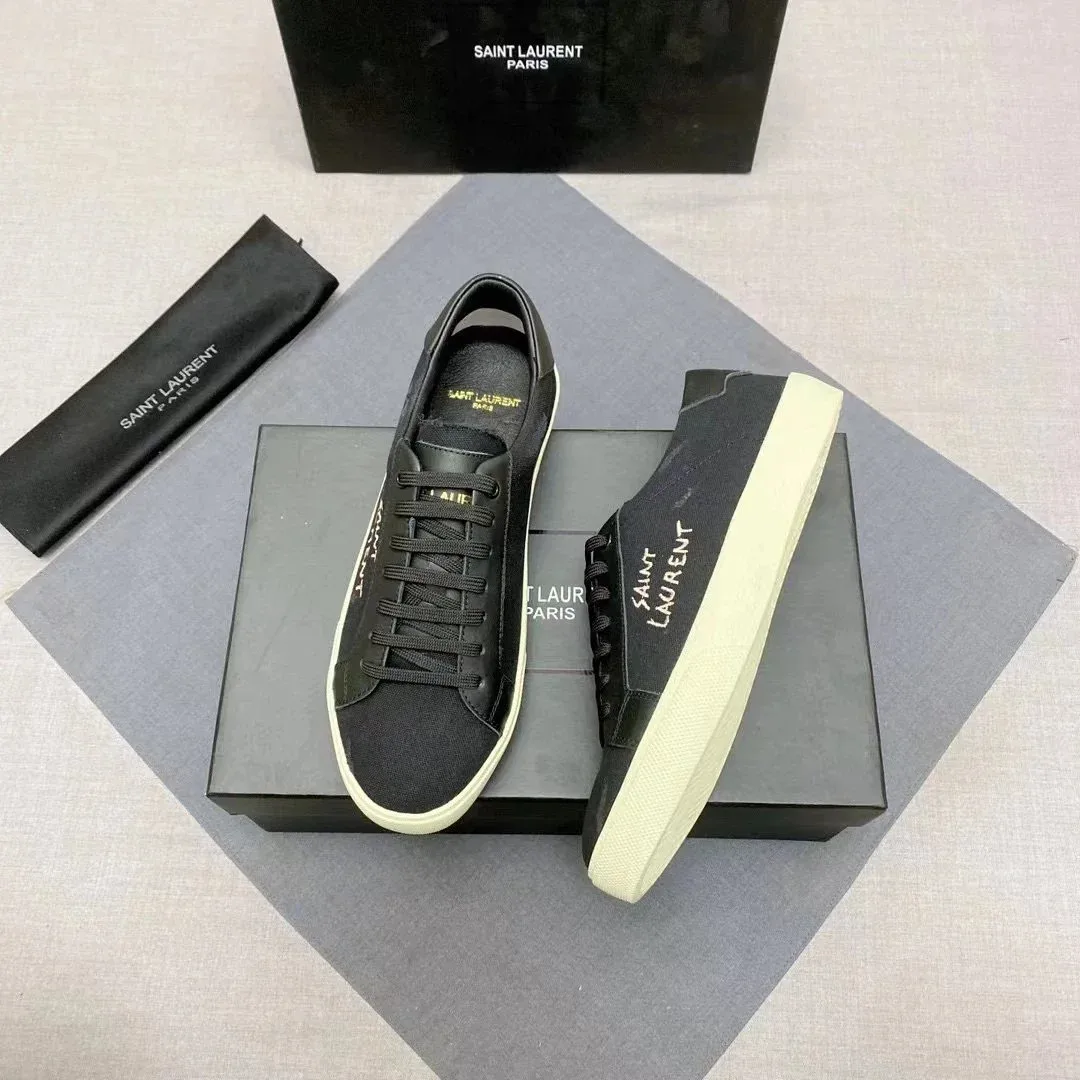 Saint Laurent Saint Laurent Classic Logo Black Sneakers Black - 1