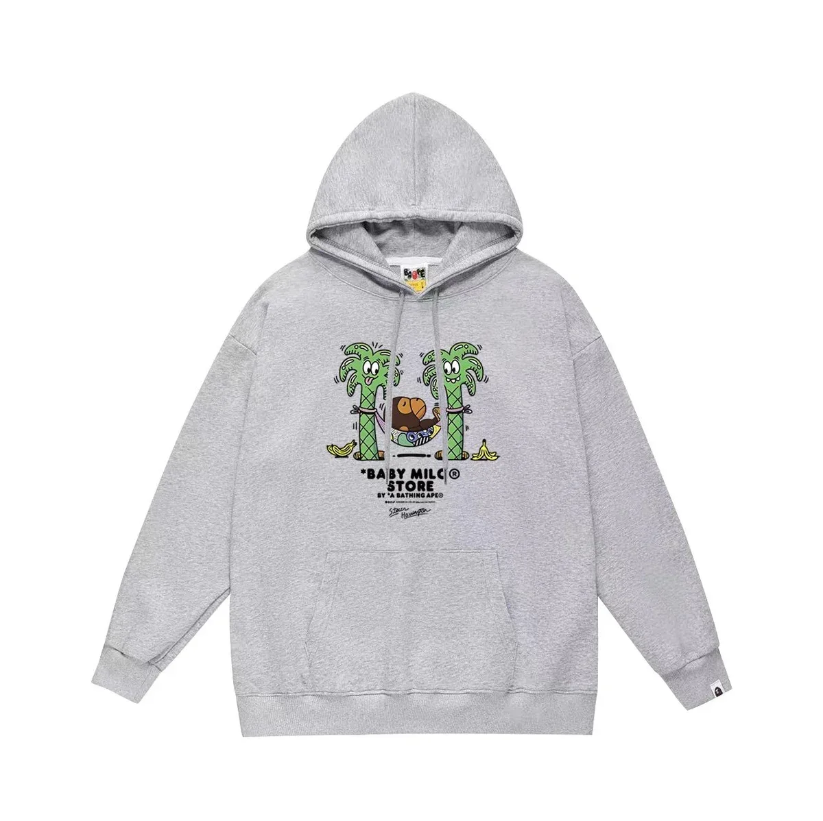 A Bathing Ape A Bathing Ape Baby Milo Grey Hoodie Grey - 1