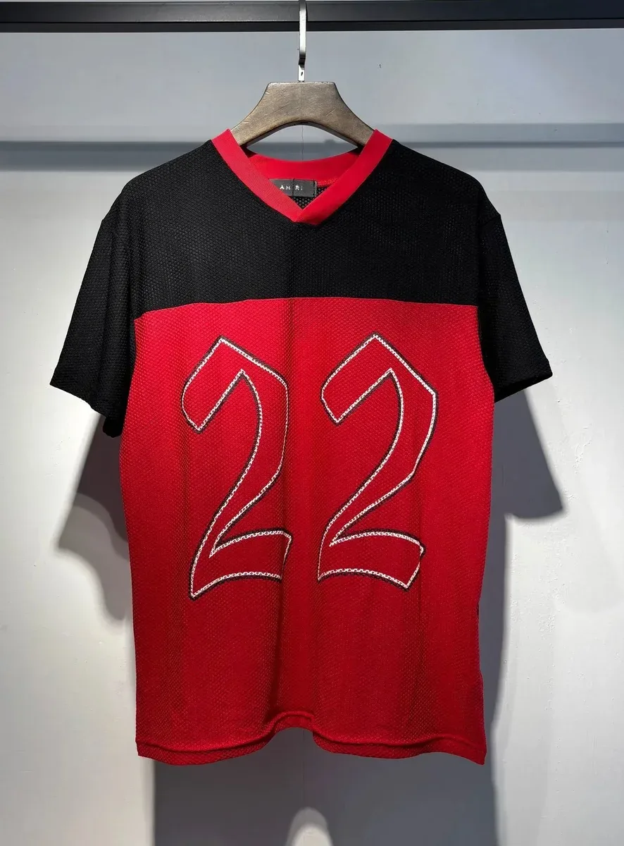 Amiri Amiri 22 Jersey Red T-Shirt Red - 1
