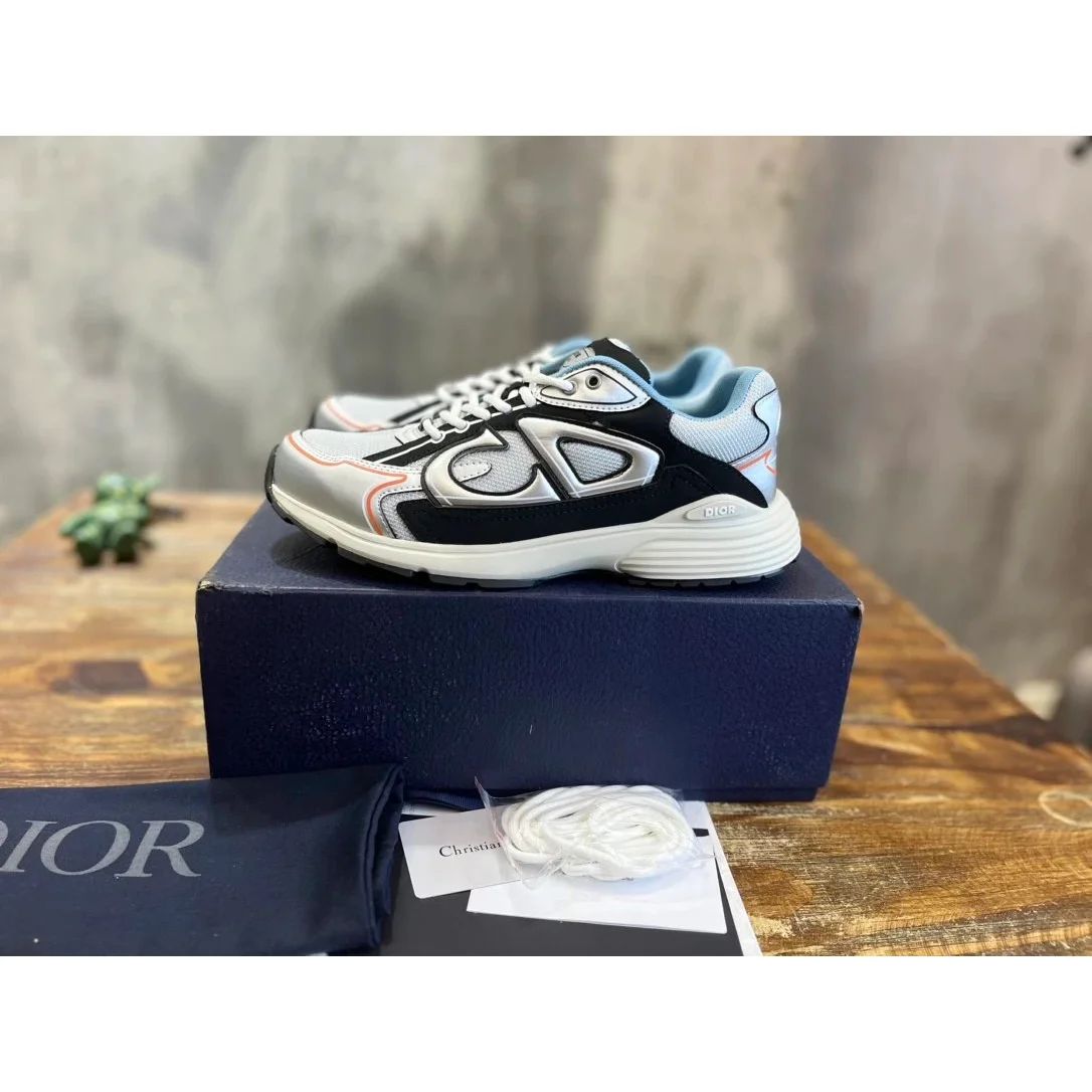 Dior Dior B22 White/Black/Light Blue Sneakers White