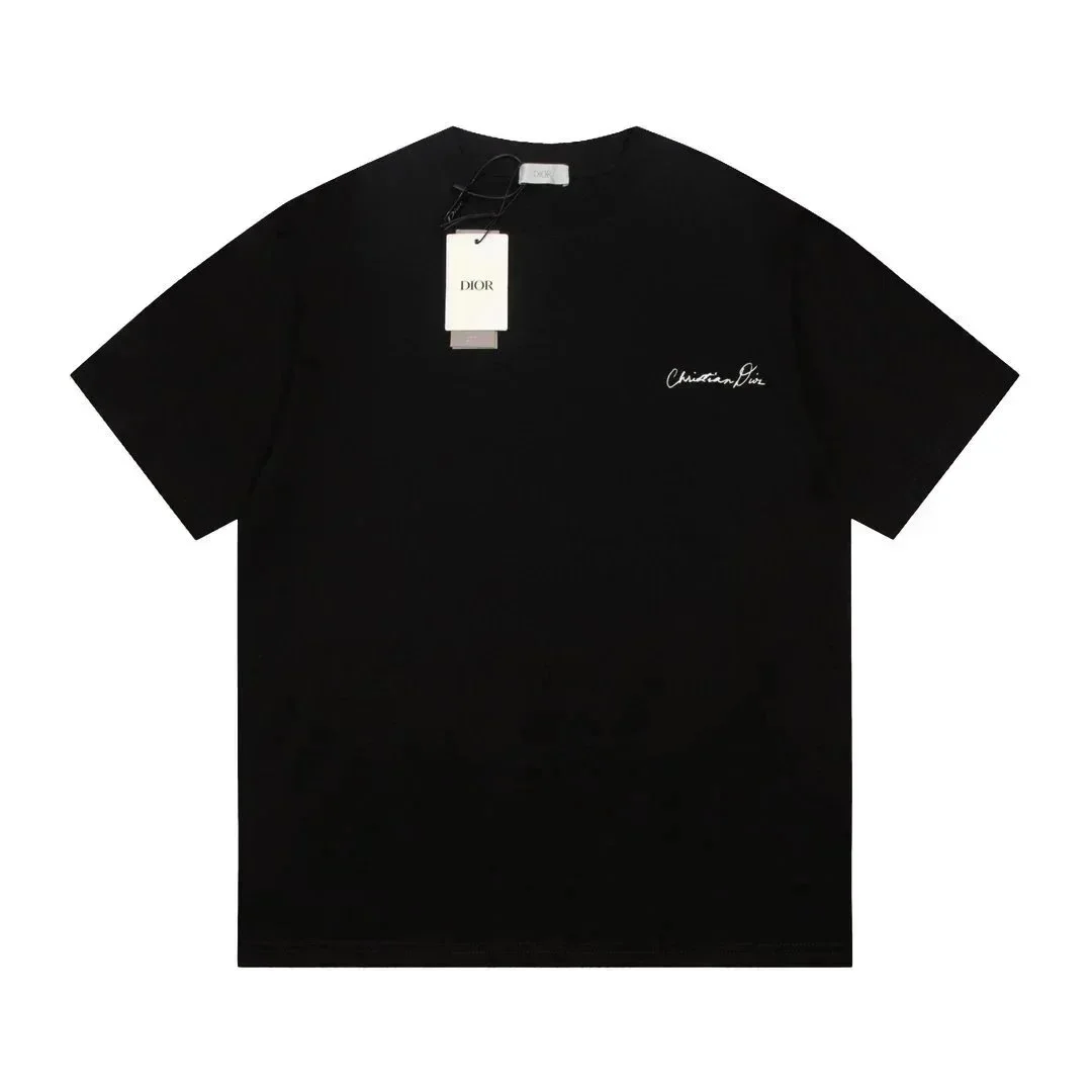 Dior Dior Black Christian Dior Script T-Shirt Black - 1