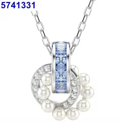 Swarovski Swarovski Tennis Pearl & Crystal Necklace White - 1