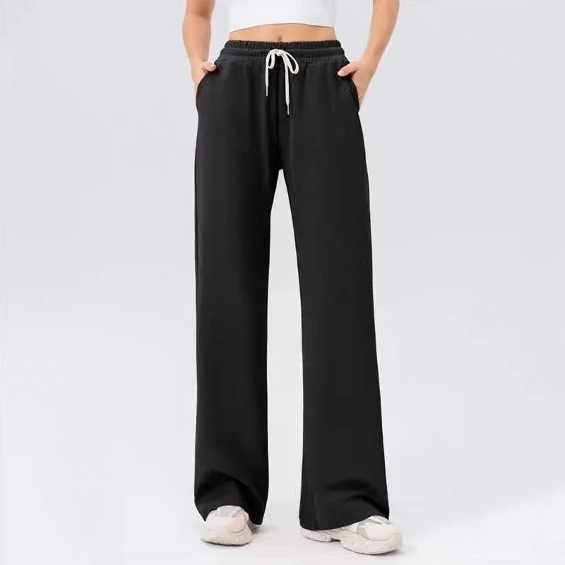 Other Black Wide Leg Pants Casual Trousers Black - 1