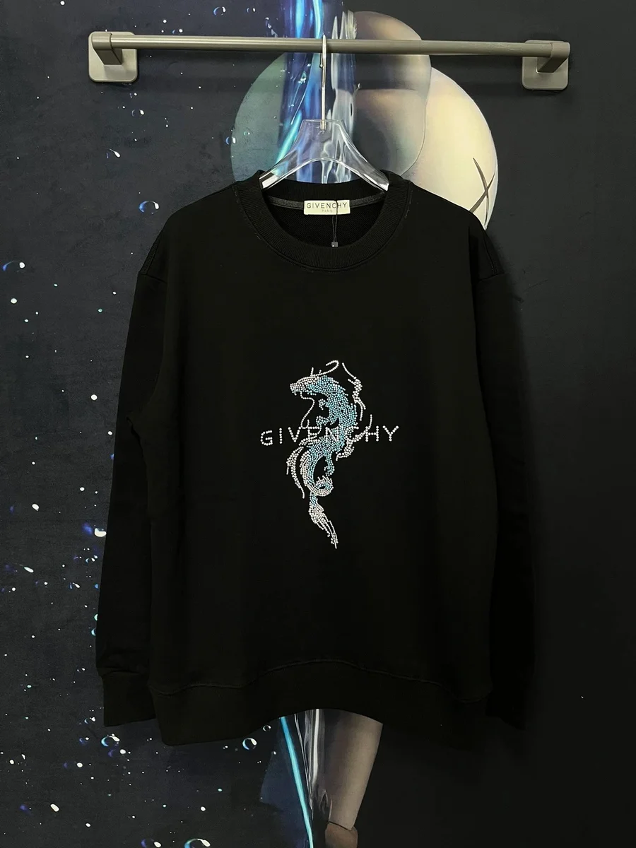 Givenchy Givenchy Black Rhinestone Dragon Sweatshirt Black