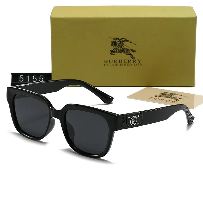 Burberry Burberry TB Monogram Black Polarized Sunglasses Black