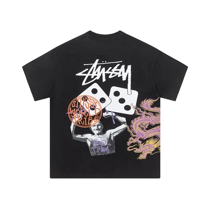 Stussy Stussy Stüssy World Tribe Black T-Shirt Black - 1
