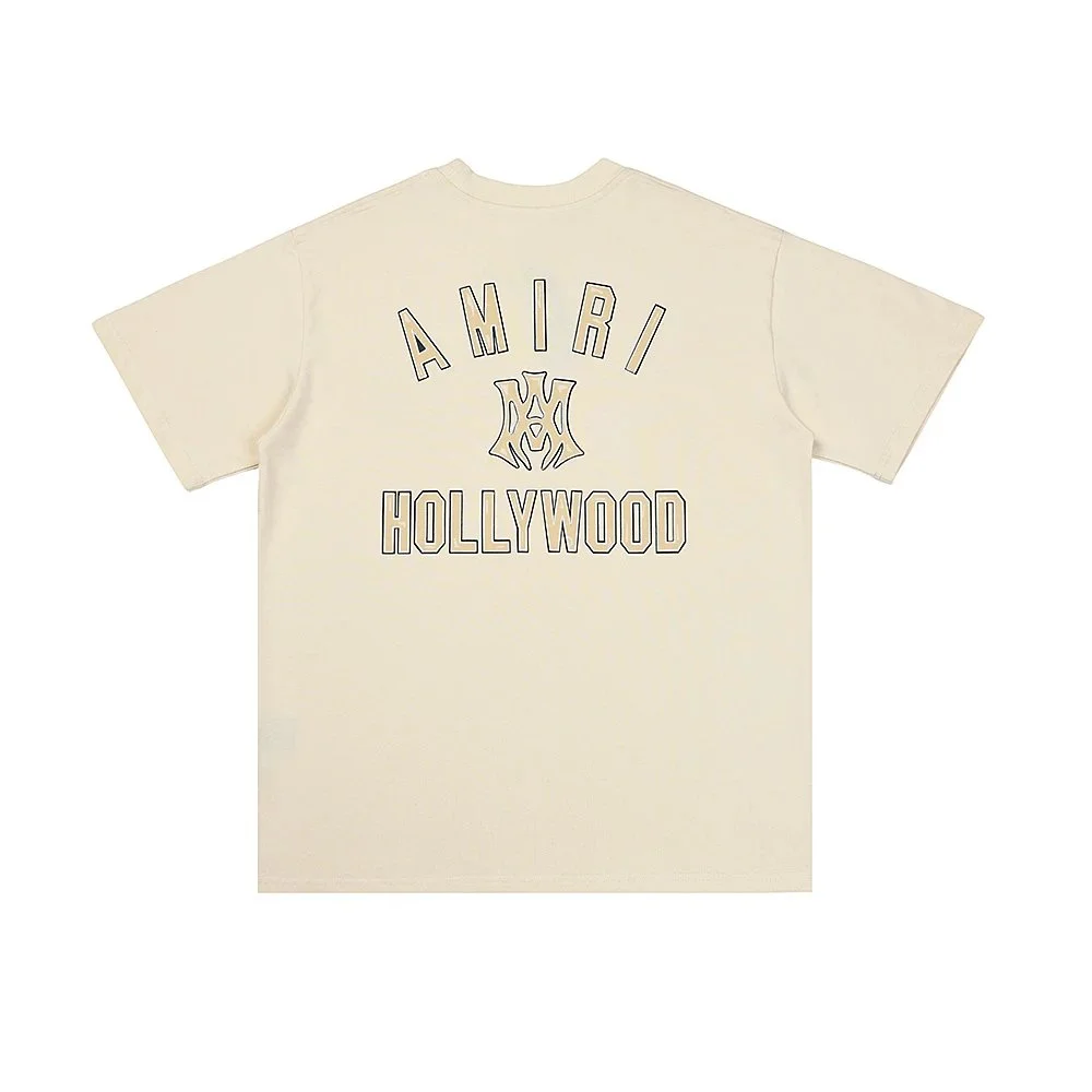 Amiri Amiri Hollywood Beige T-Shirt Beige - 1