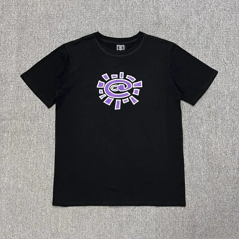 Other Black Purple '7#' Graphic Tee T-Shirt Black - 1