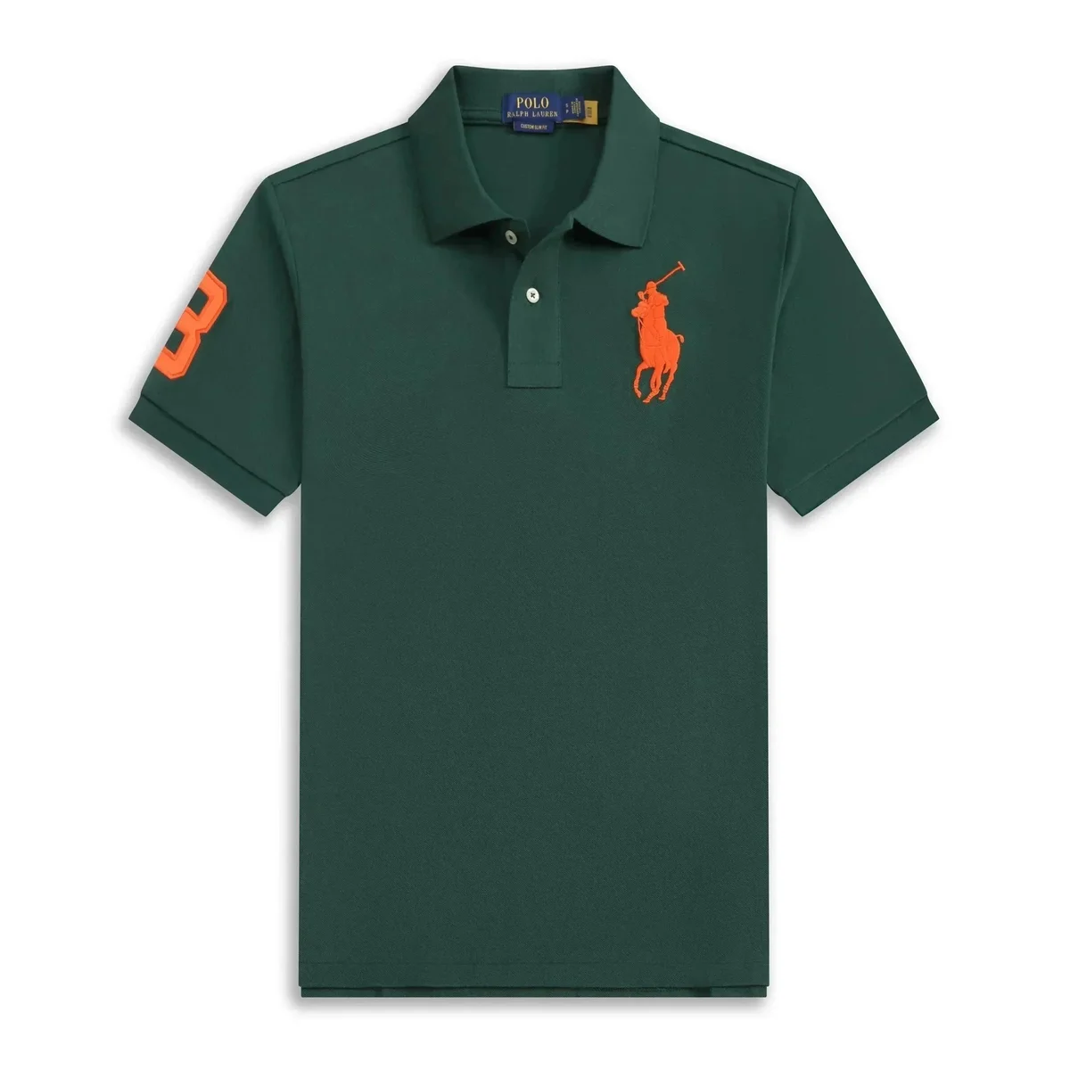 Polo Ralph Lauren Polo Ralph Lauren Big Pony Green Orange Polo Shirt Green - 1