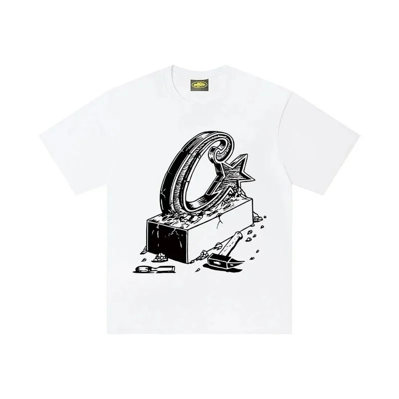 Other White Graphic T-Shirt with Star Design White - 1
