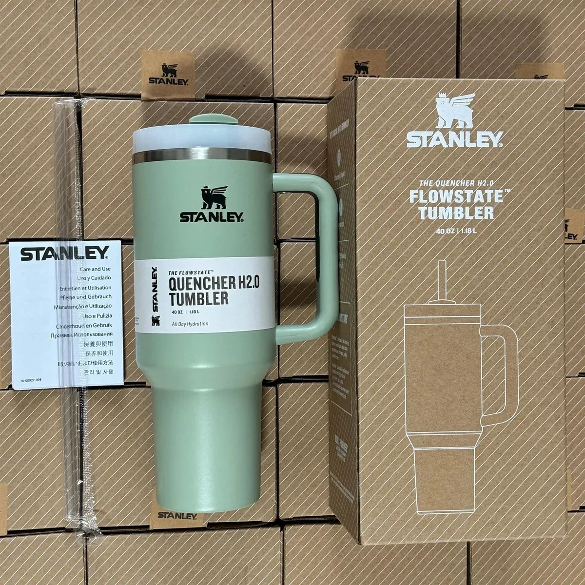 Stanley Stanley Quencher H2.0 Flowstate Tumbler Gulf Green Green