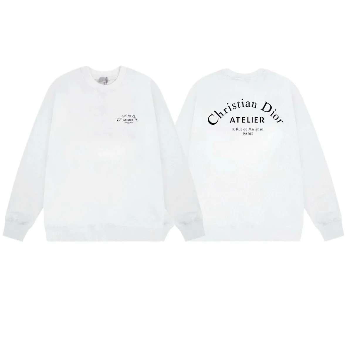 Dior Christian Dior Atelier White Crewneck Sweatshirt White - 1