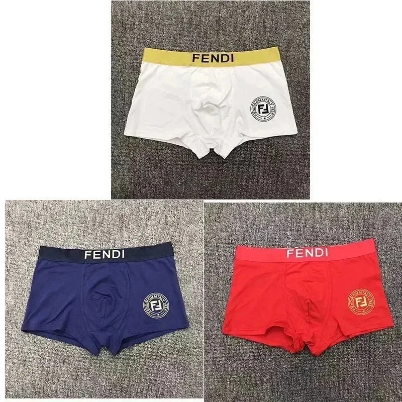 Fendi Fendi Boxer Shorts White/Blue/Red Gift Box Set Multicolor