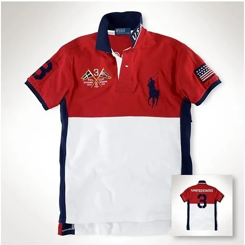 Polo Ralph Lauren Polo Ralph Lauren Big Pony Red & White Polo Shirt Red - 1