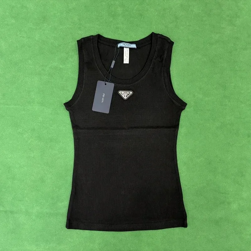 Prada Prada Black Logo Tank Top Black - 1